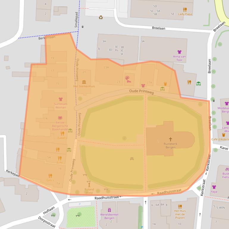 Kaart van postcodegebied 1861CS.