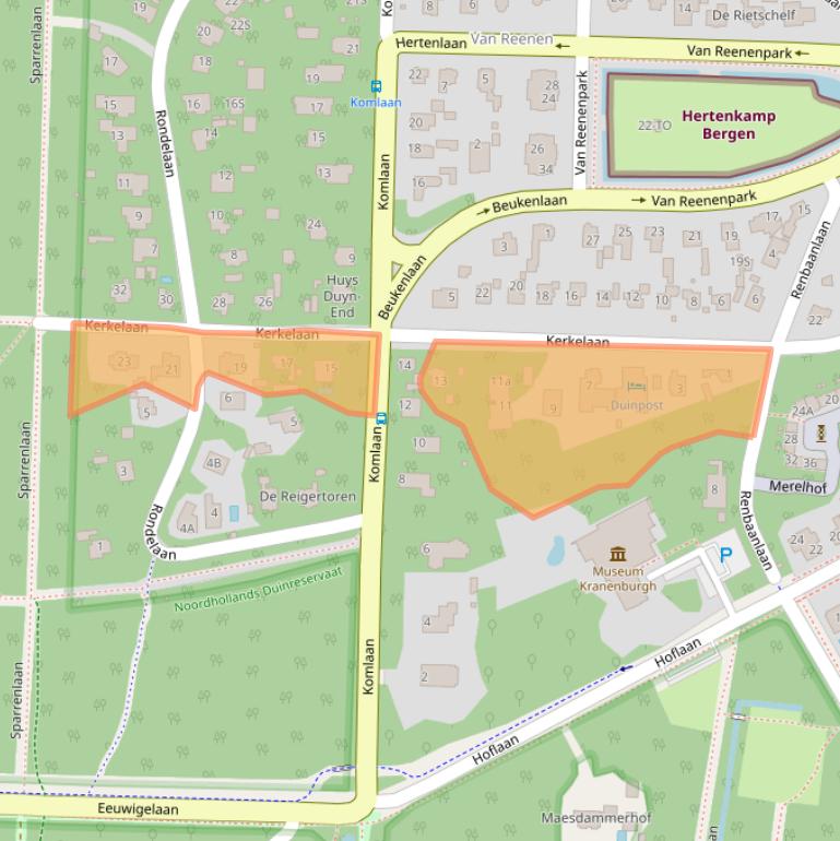 Kaart van postcodegebied 1861EA.