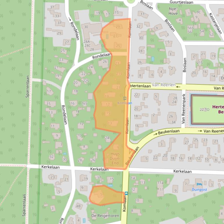 Kaart van postcodegebied 1861EE.