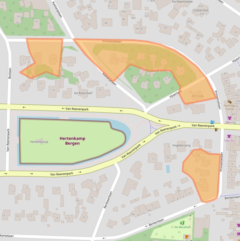 Kaart van postcodegebied 1861EM.