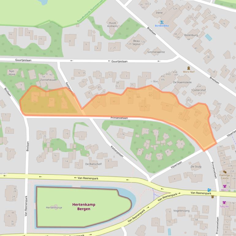 Kaart van postcodegebied 1861EP.