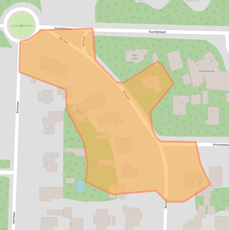 Kaart van postcodegebied 1861ET.