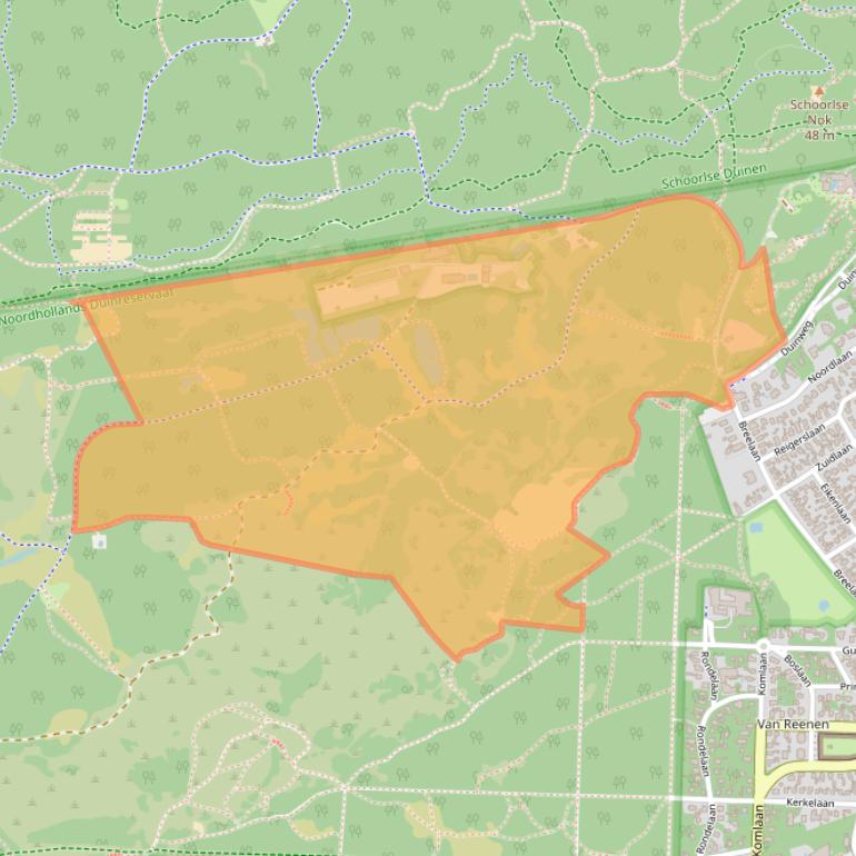 Kaart van postcodegebied 1861GK.