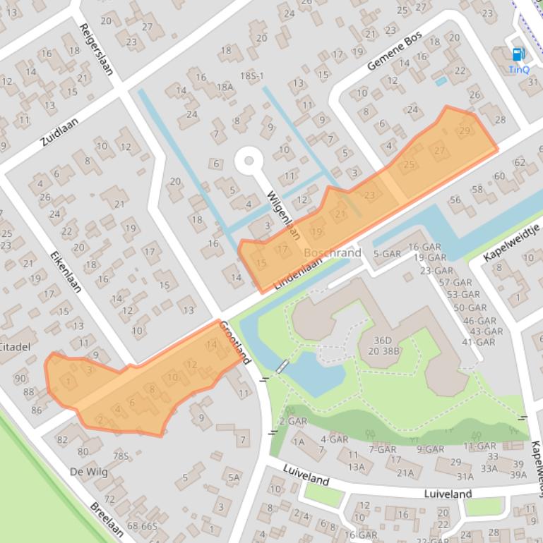 Kaart van postcodegebied 1861HA.