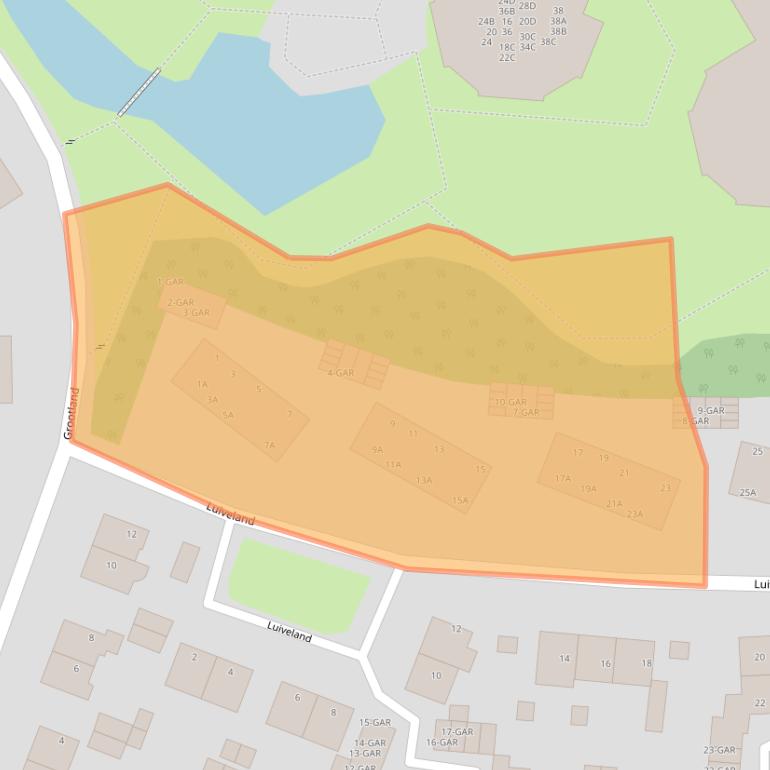 Kaart van postcodegebied 1861JB.