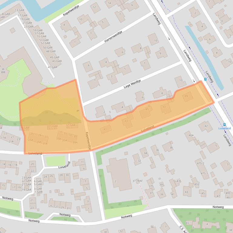 Kaart van postcodegebied 1861JC.