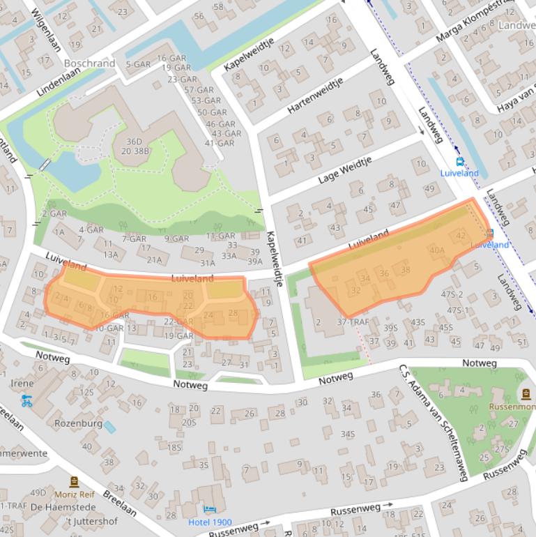 Kaart van postcodegebied 1861JD.