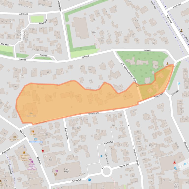 Kaart van postcodegebied 1861JN.