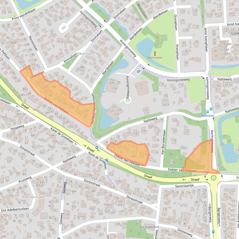 Kaart van postcodegebied 1861KB.