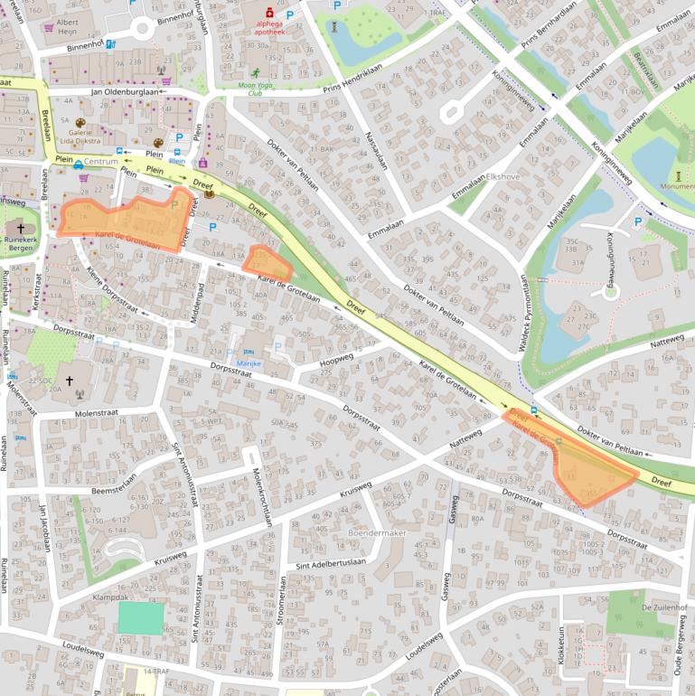 Kaart van postcodegebied 1861KH.