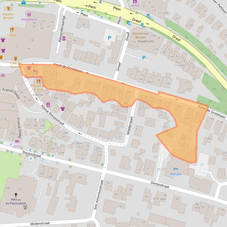 Kaart van postcodegebied 1861KJ.