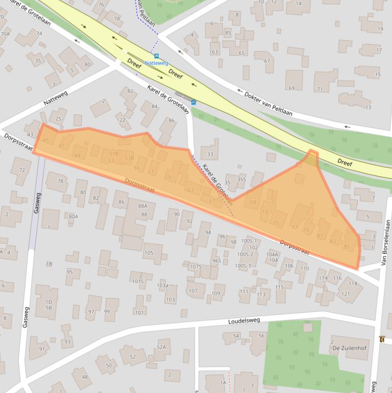 Kaart van postcodegebied 1861KV.