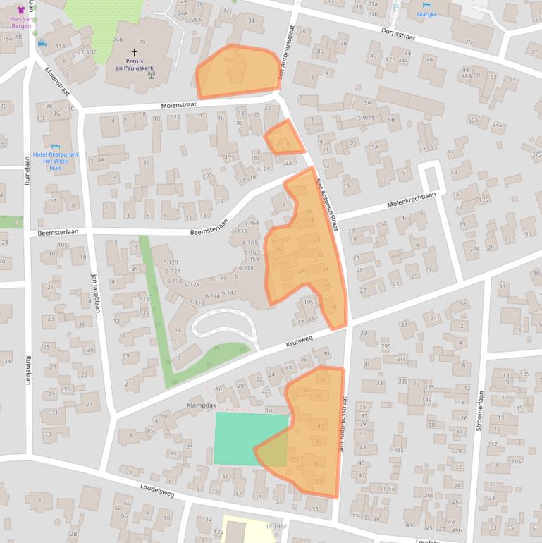 Kaart van postcodegebied 1861LE.