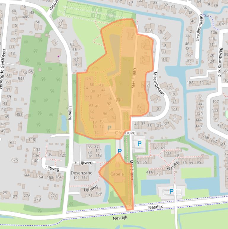 Kaart van postcodegebied 1861ML.