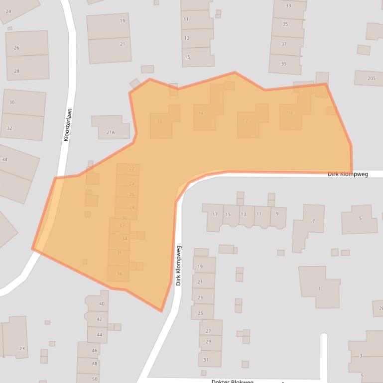 Kaart van postcodegebied 1861ND.