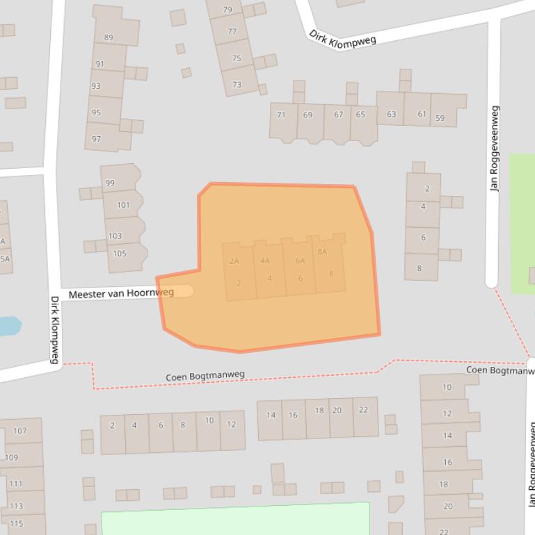 Kaart van postcodegebied 1861NL.