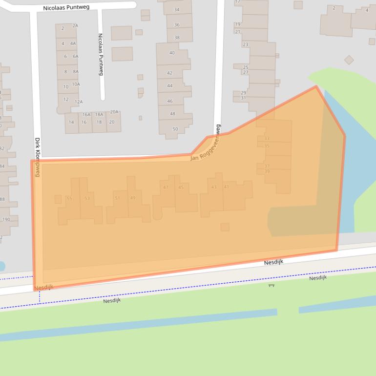Kaart van postcodegebied 1861NN.