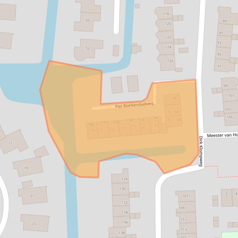 Kaart van postcodegebied 1861NT.