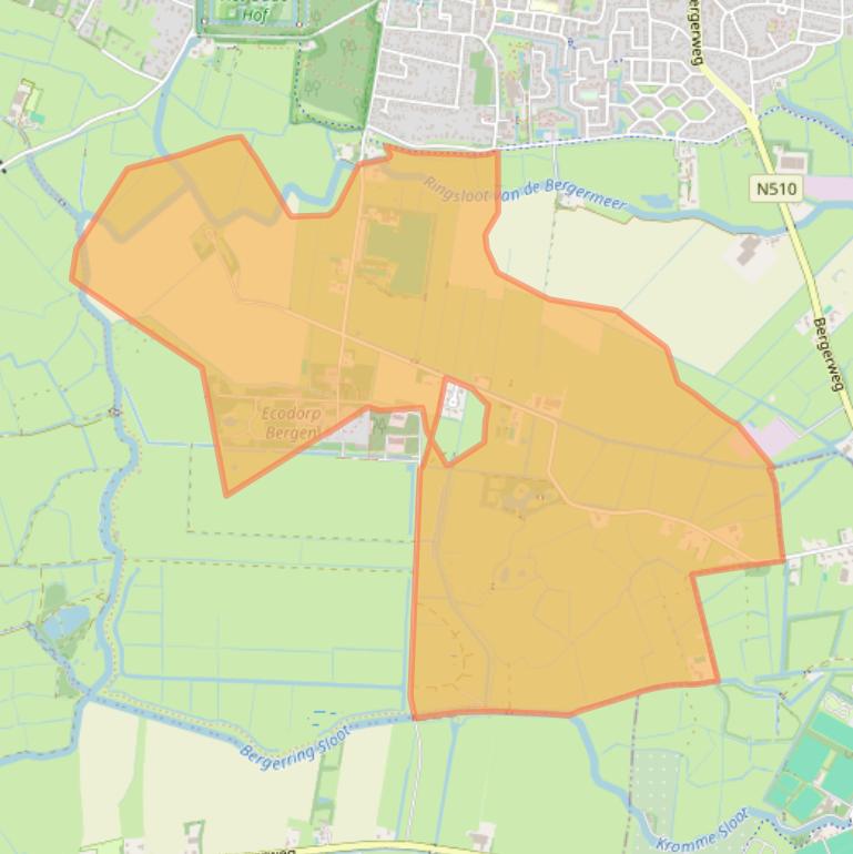 Kaart van postcodegebied 1861PH.