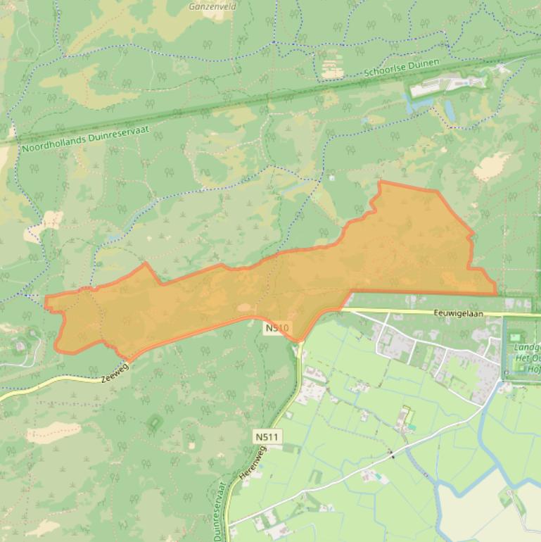 Kaart van postcodegebied 1861PZ.