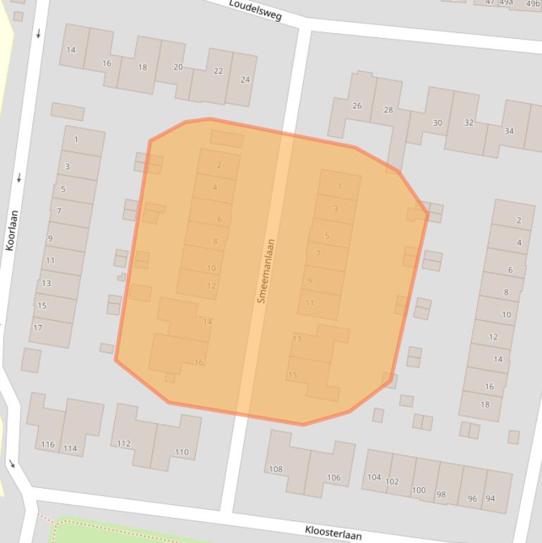Kaart van postcodegebied 1861SK.