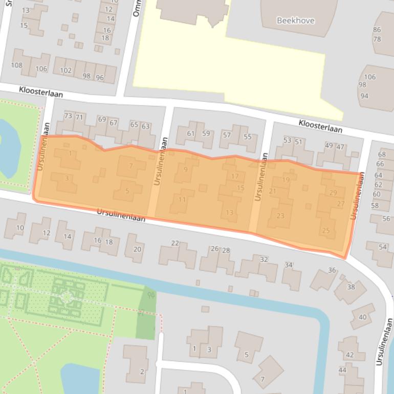 Kaart van postcodegebied 1861SM.