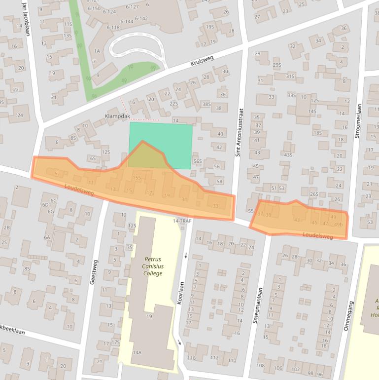Kaart van postcodegebied 1861TC.