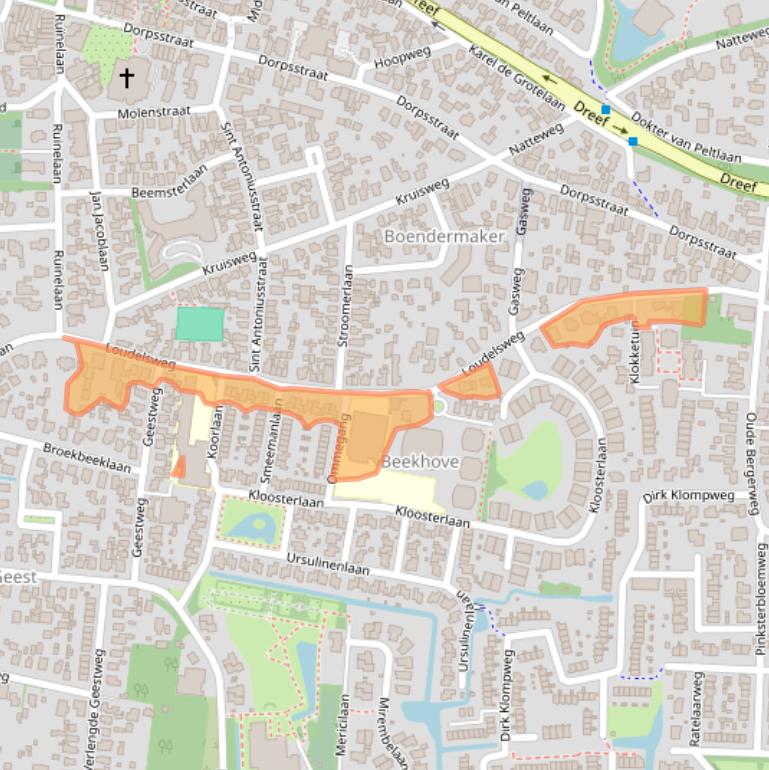 Kaart van postcodegebied 1861TG.