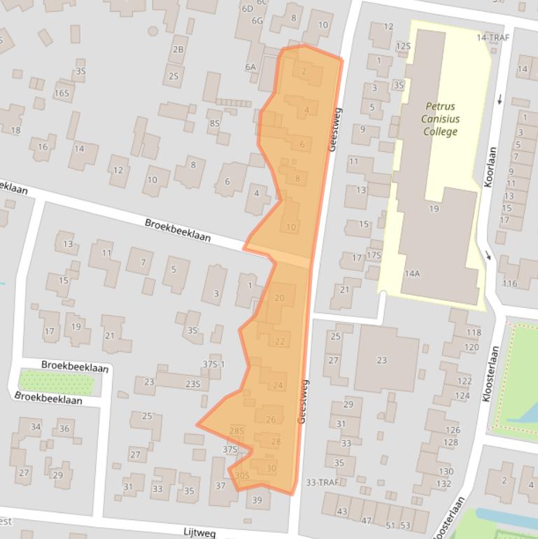 Kaart van postcodegebied 1861TM.