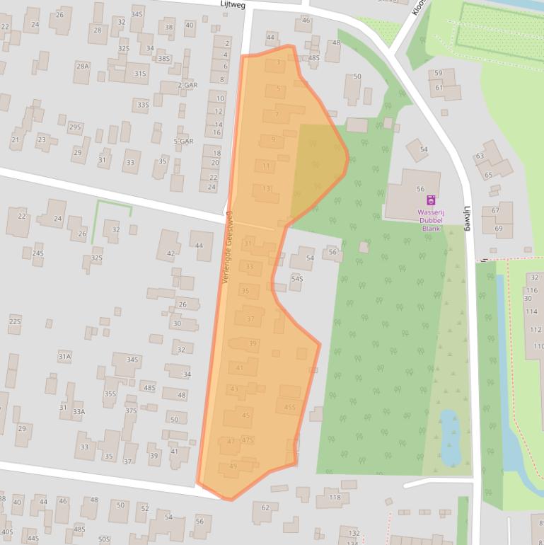 Kaart van postcodegebied 1861VC.