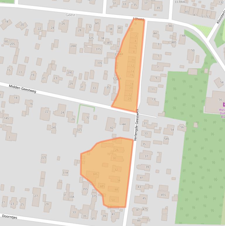 Kaart van postcodegebied 1861VD.