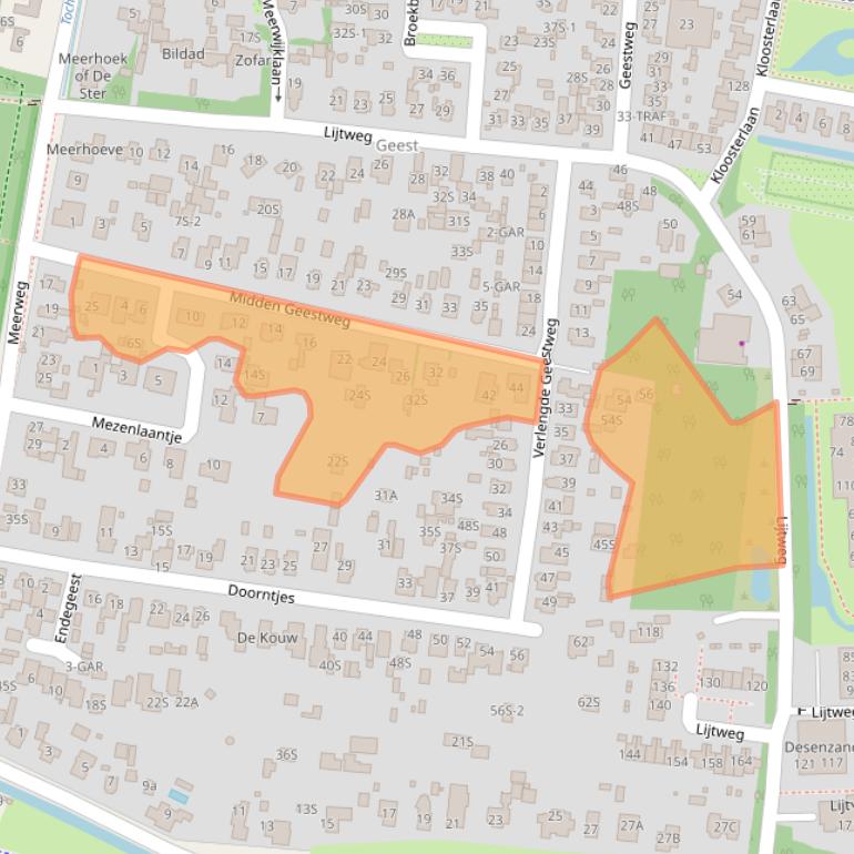 Kaart van postcodegebied 1861VG.