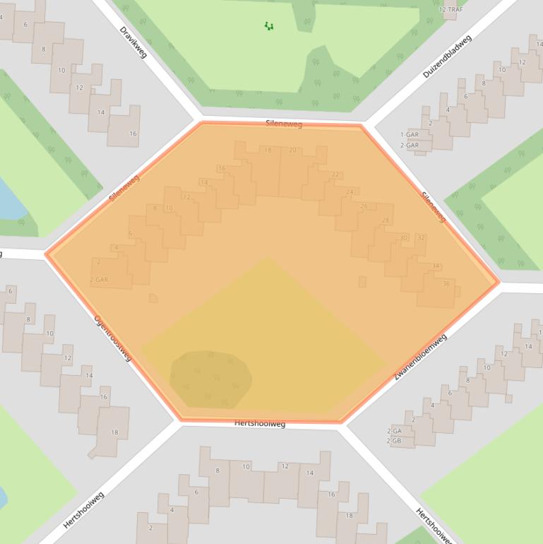 Kaart van postcodegebied 1861XG.