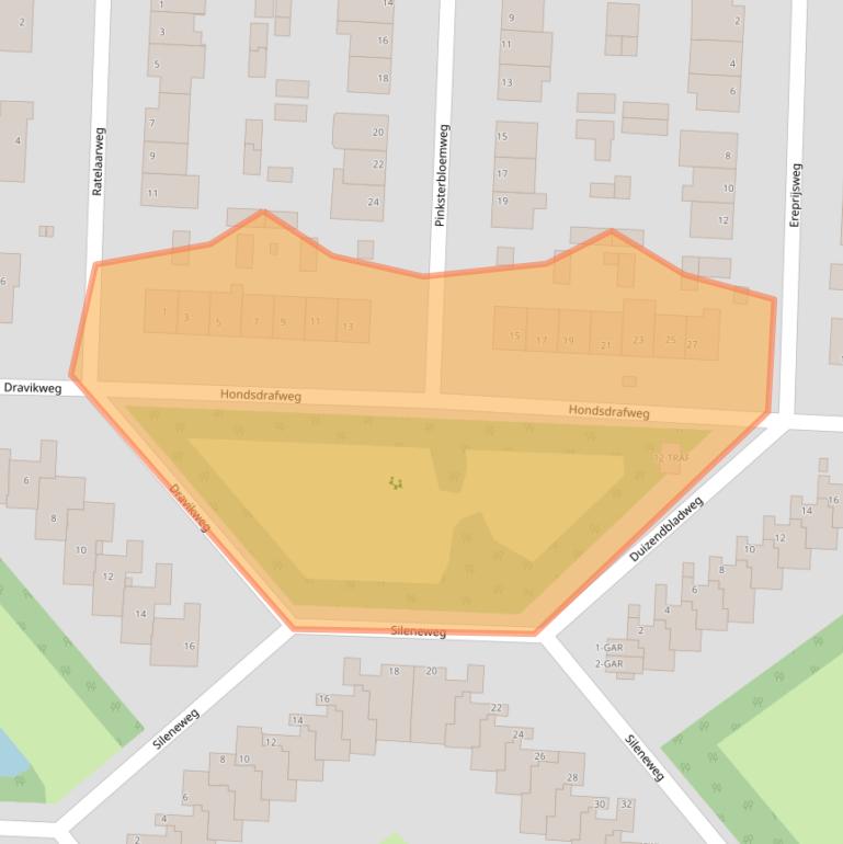 Kaart van postcodegebied 1861XM.