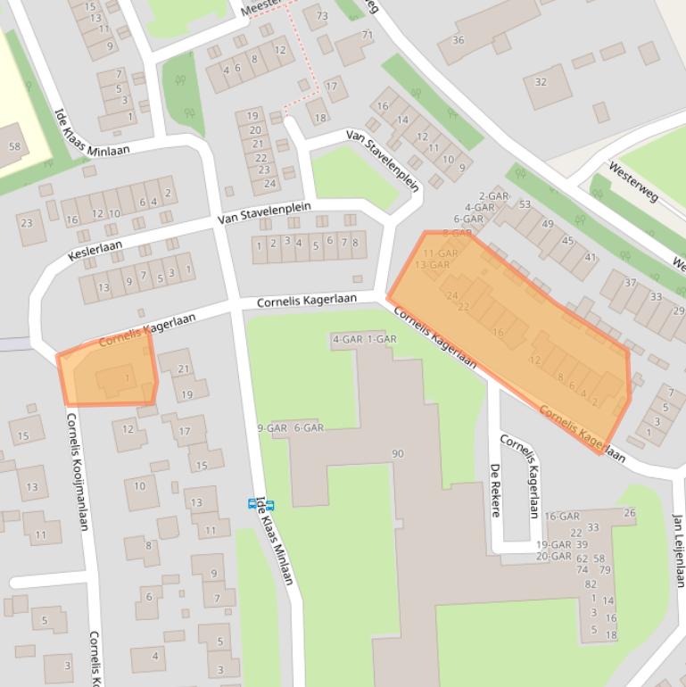 Kaart van postcodegebied 1862CG.