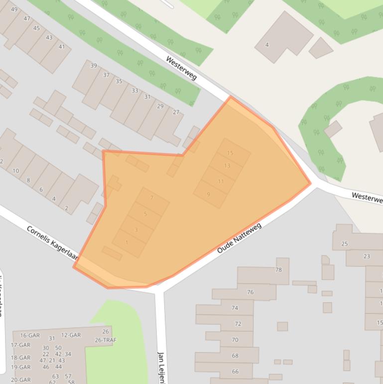 Kaart van postcodegebied 1862CJ.