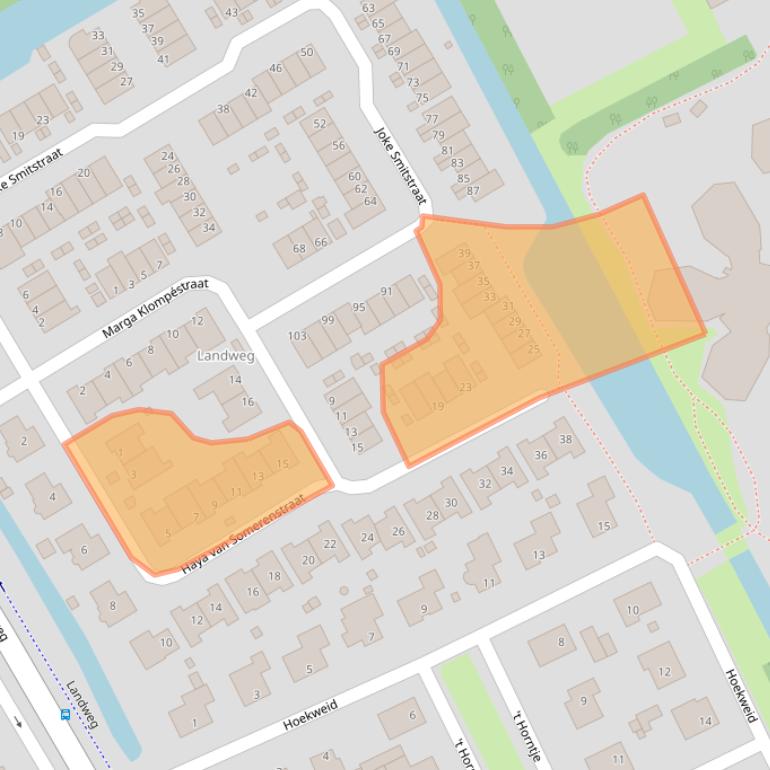 Kaart van postcodegebied 1862DA.