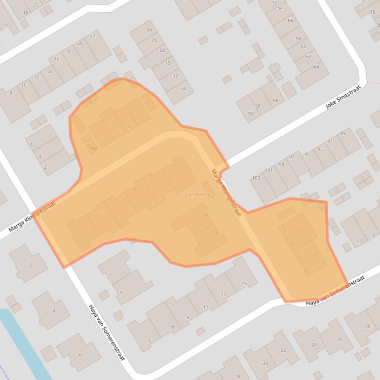 Kaart van postcodegebied 1862DC.
