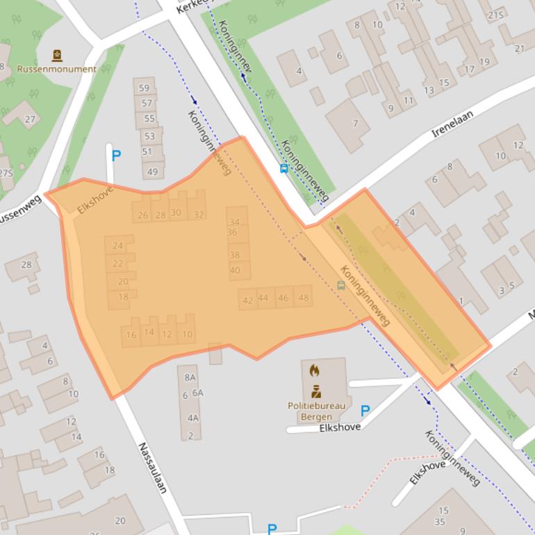 Kaart van postcodegebied 1862EG.