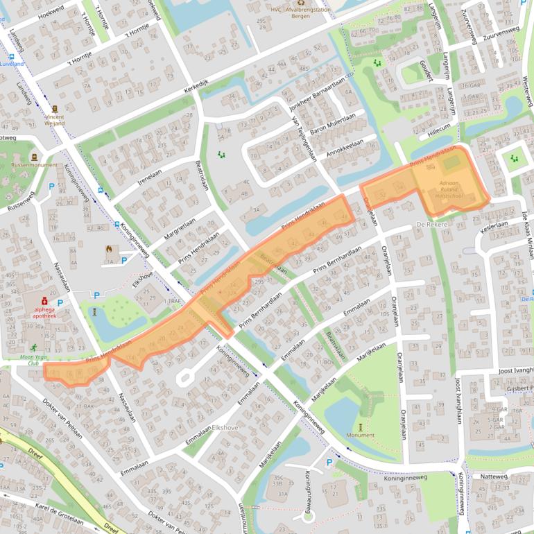 Kaart van postcodegebied 1862EL.