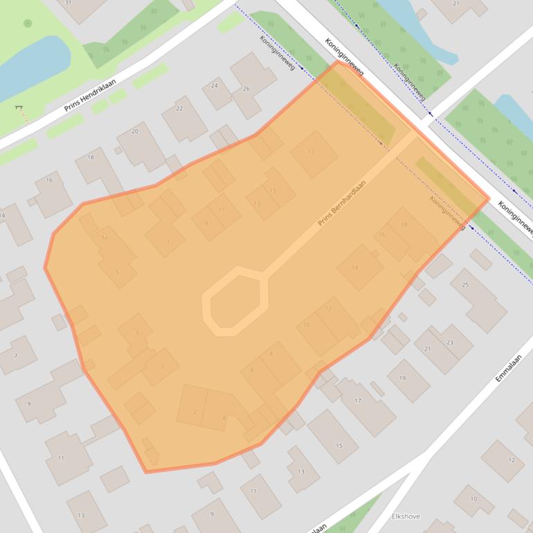 Kaart van postcodegebied 1862EM.