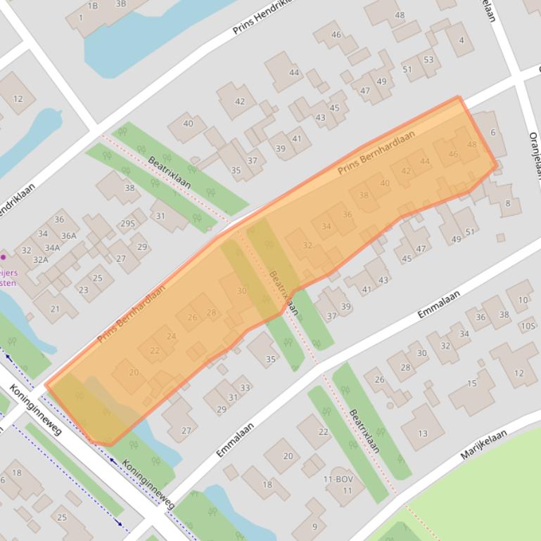 Kaart van postcodegebied 1862EP.