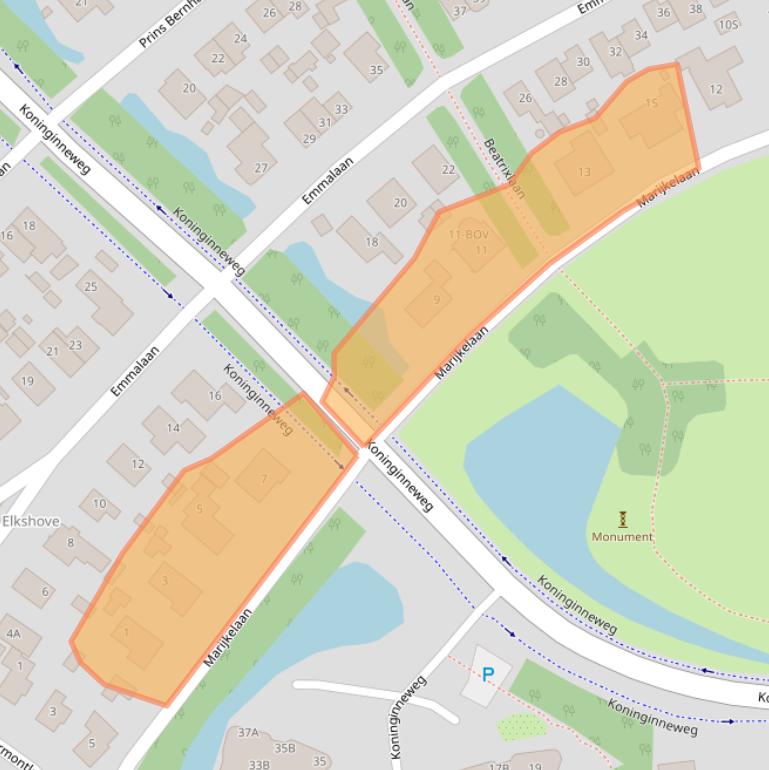 Kaart van postcodegebied 1862EW.