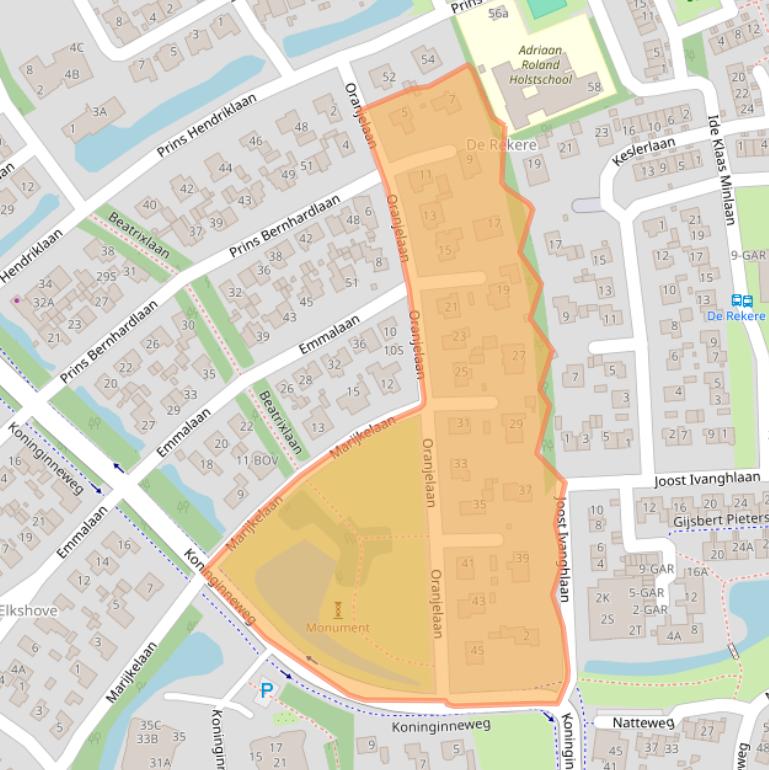 Kaart van postcodegebied 1862EZ.