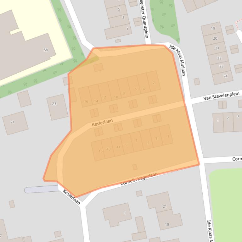 Kaart van postcodegebied 1862GC.