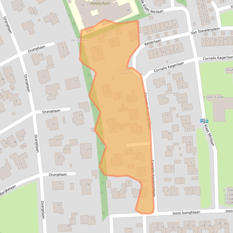 Kaart van postcodegebied 1862GG.