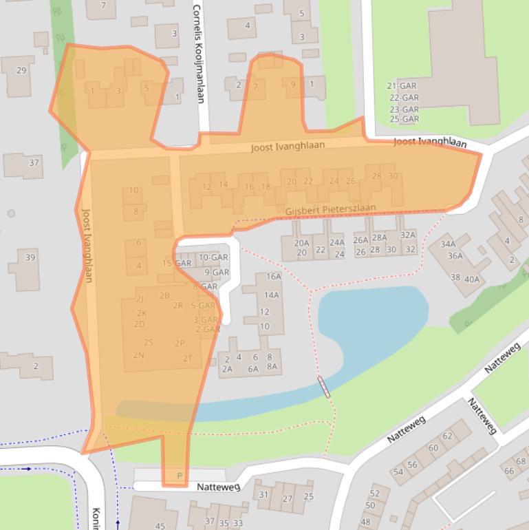 Kaart van postcodegebied 1862GJ.