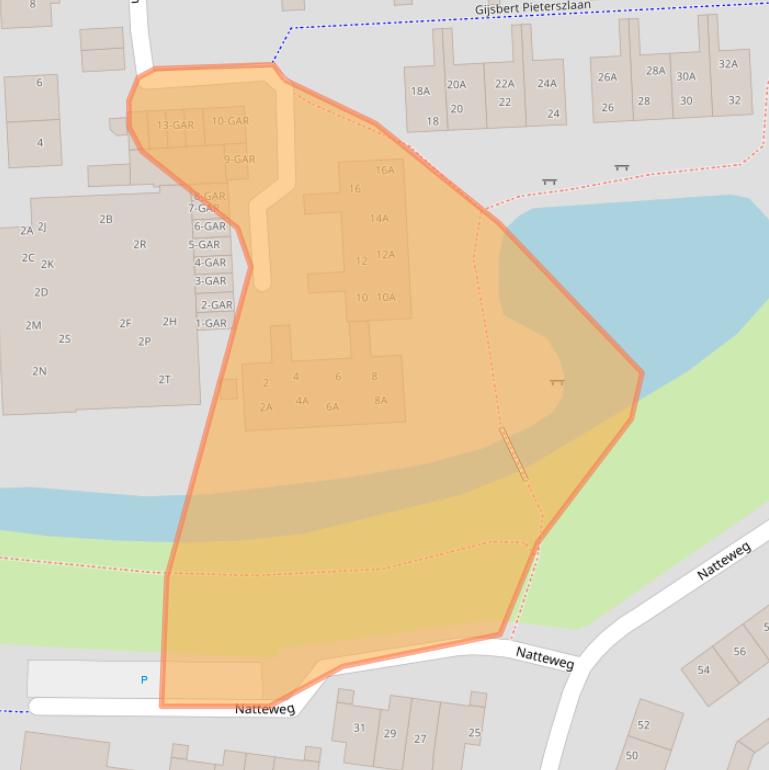 Kaart van postcodegebied 1862GK.