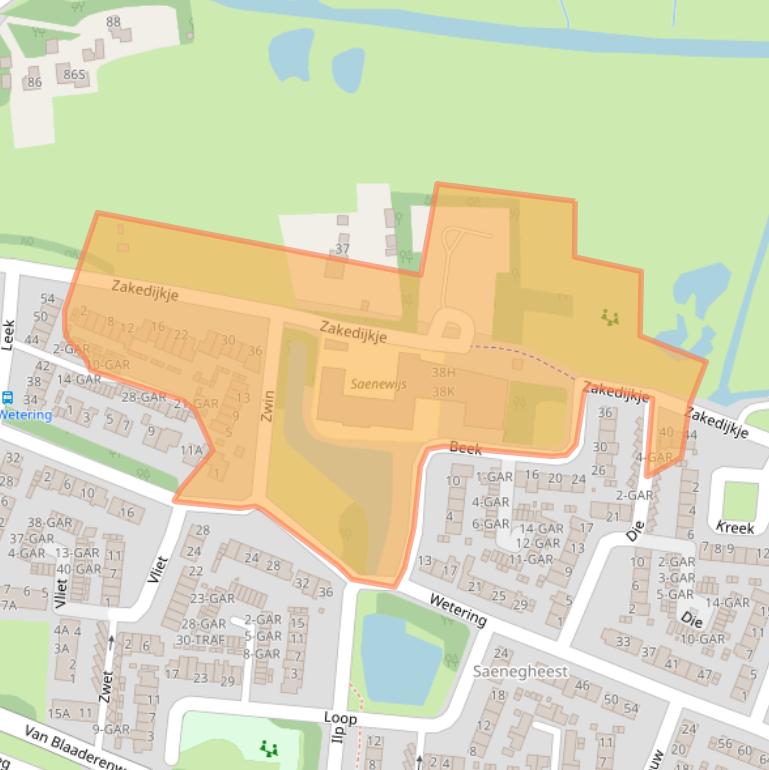 Kaart van postcodegebied 1862HB.