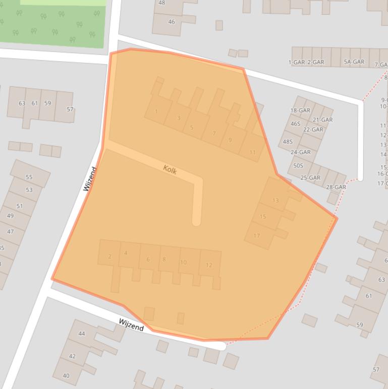 Kaart van postcodegebied 1862HK.